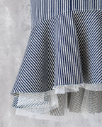 Carla Skirt frill detail — hickory and dot tulle
