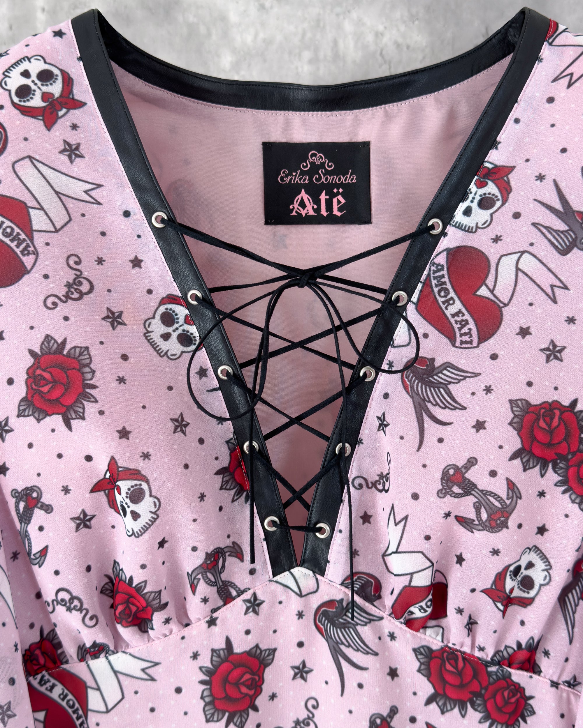 Lola Dress lace-up detail — Atë